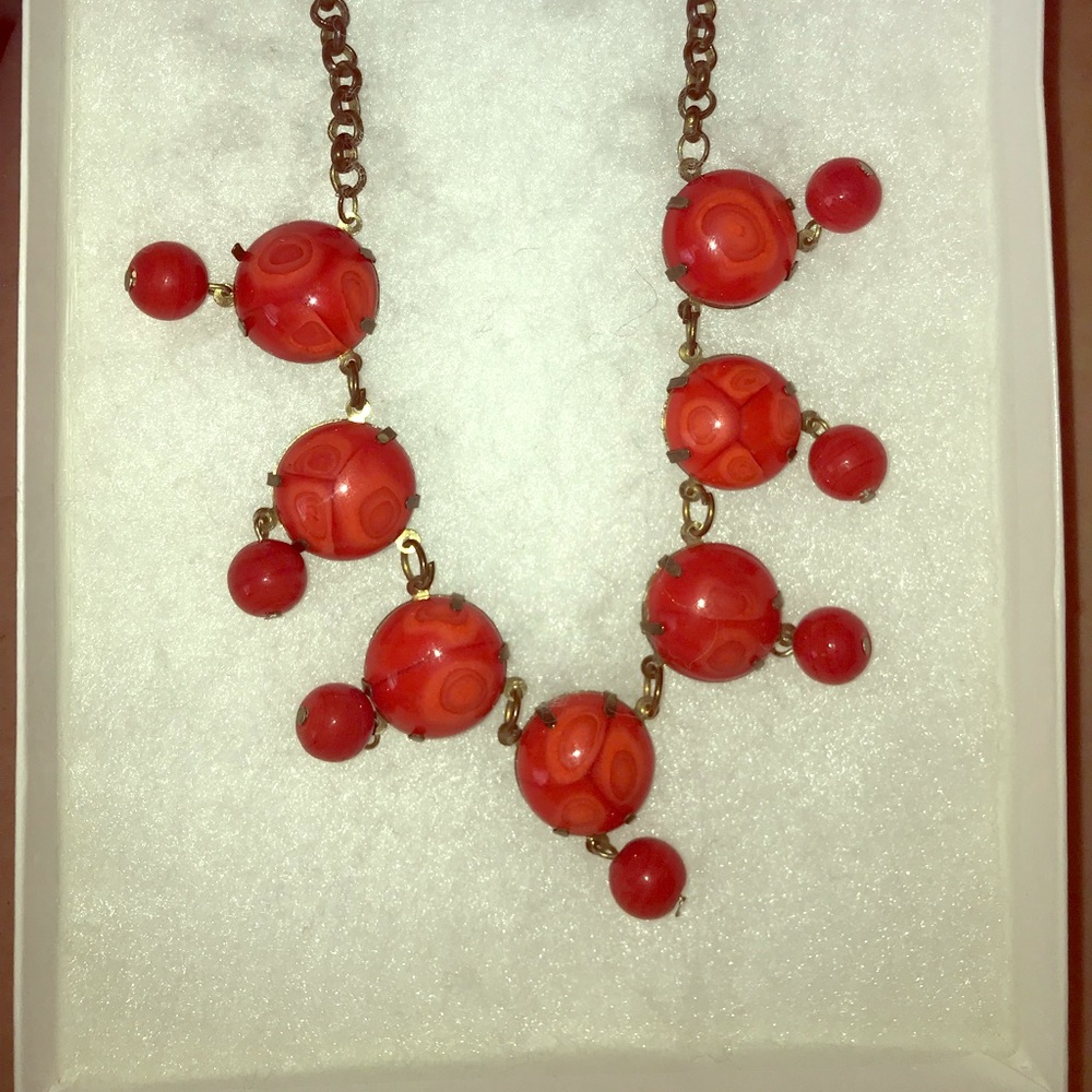 Red Statement Necklace